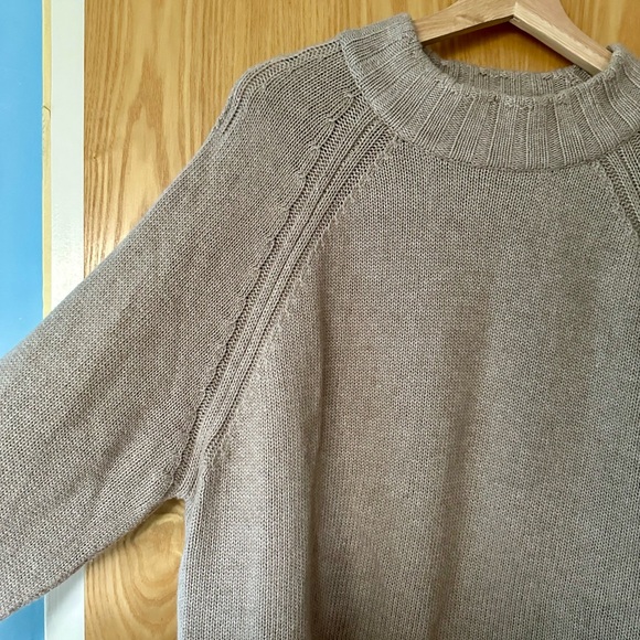Brochu Walker Layered Crew Neck Looker Sweater in Tan - Picture 5 of 12